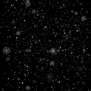下雪雪花白色雪花元素GIF动态图雪花元素